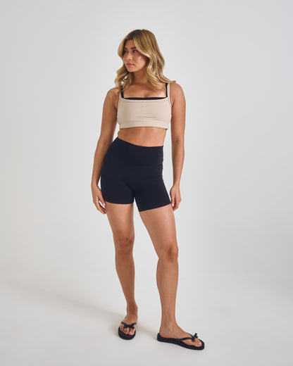 Effortless High-Waist Biker